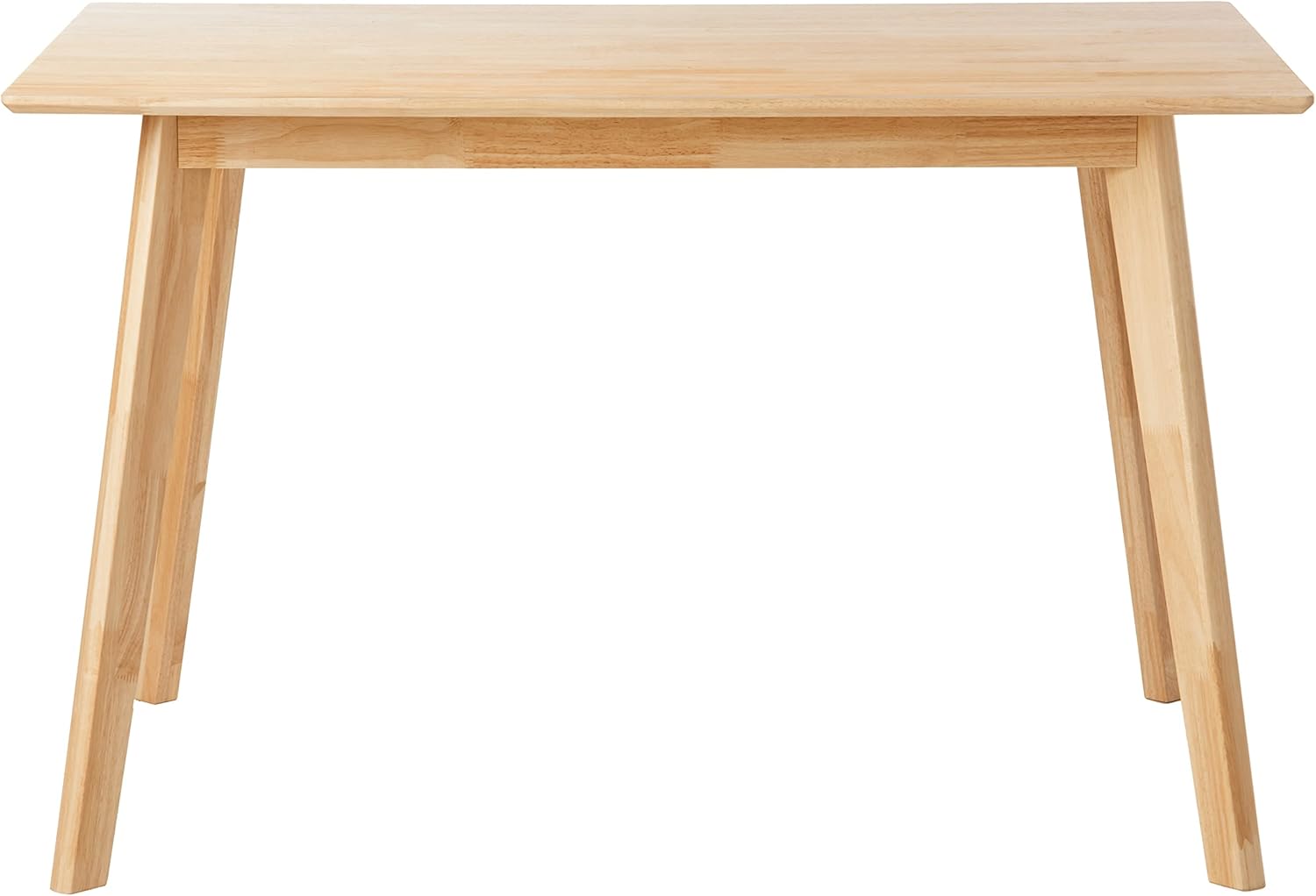 Amazon Basics FSC Certified Solid Wood Kitchen Rectangular Dining Table, Easy to Assemble, 29.5"D x 47.2"W x 29.5"H, Natural Wood