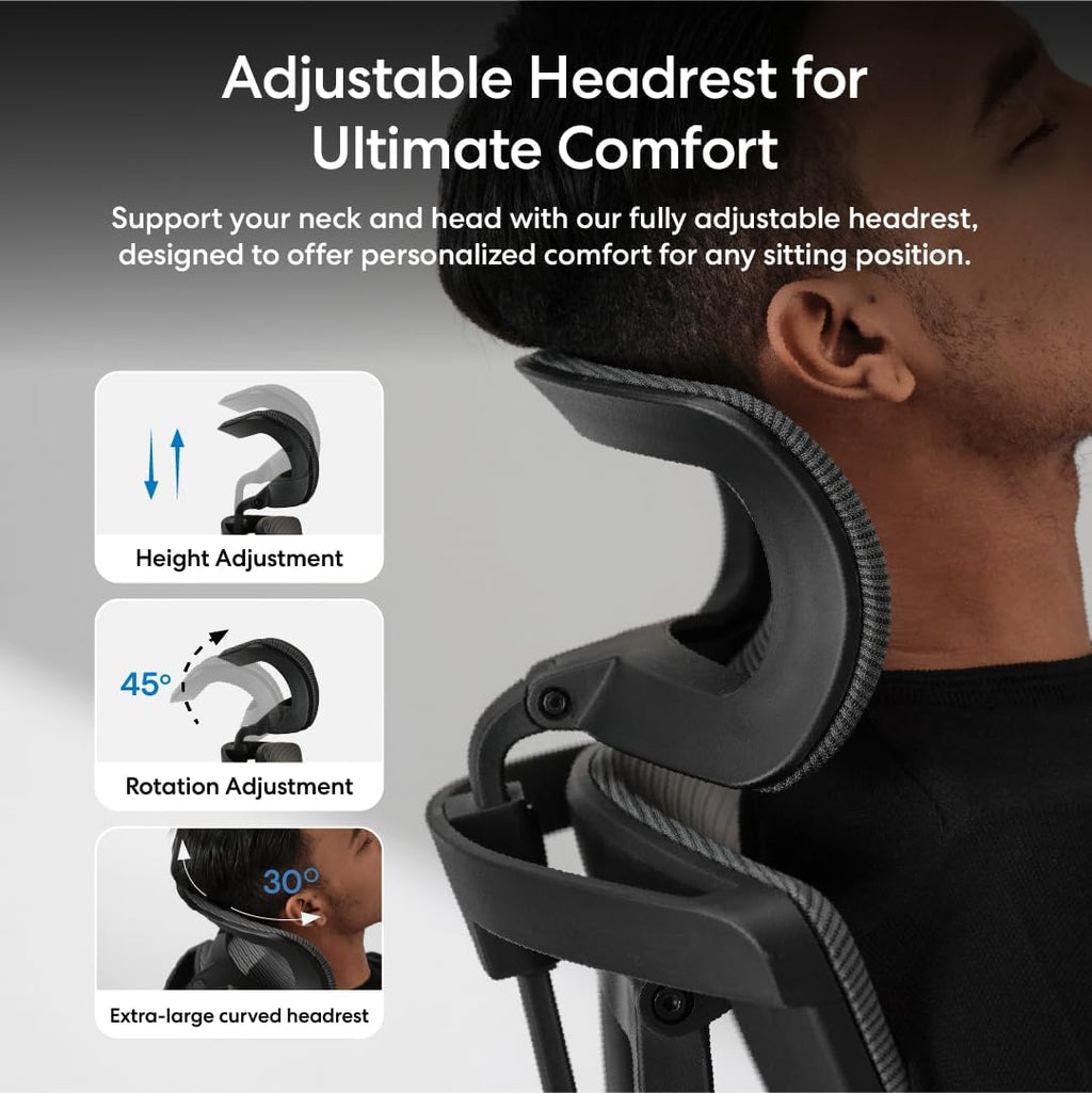 AUTONOMOUS ErgoChair Pro Ergonomic Office Chair Foam Black Adjustable Lumbar Support, Rolling Swivel - Home office Desk Chairs with Wheels and Arms - Ergonomic Desk Chair Comfy for Gaming & Long Hours