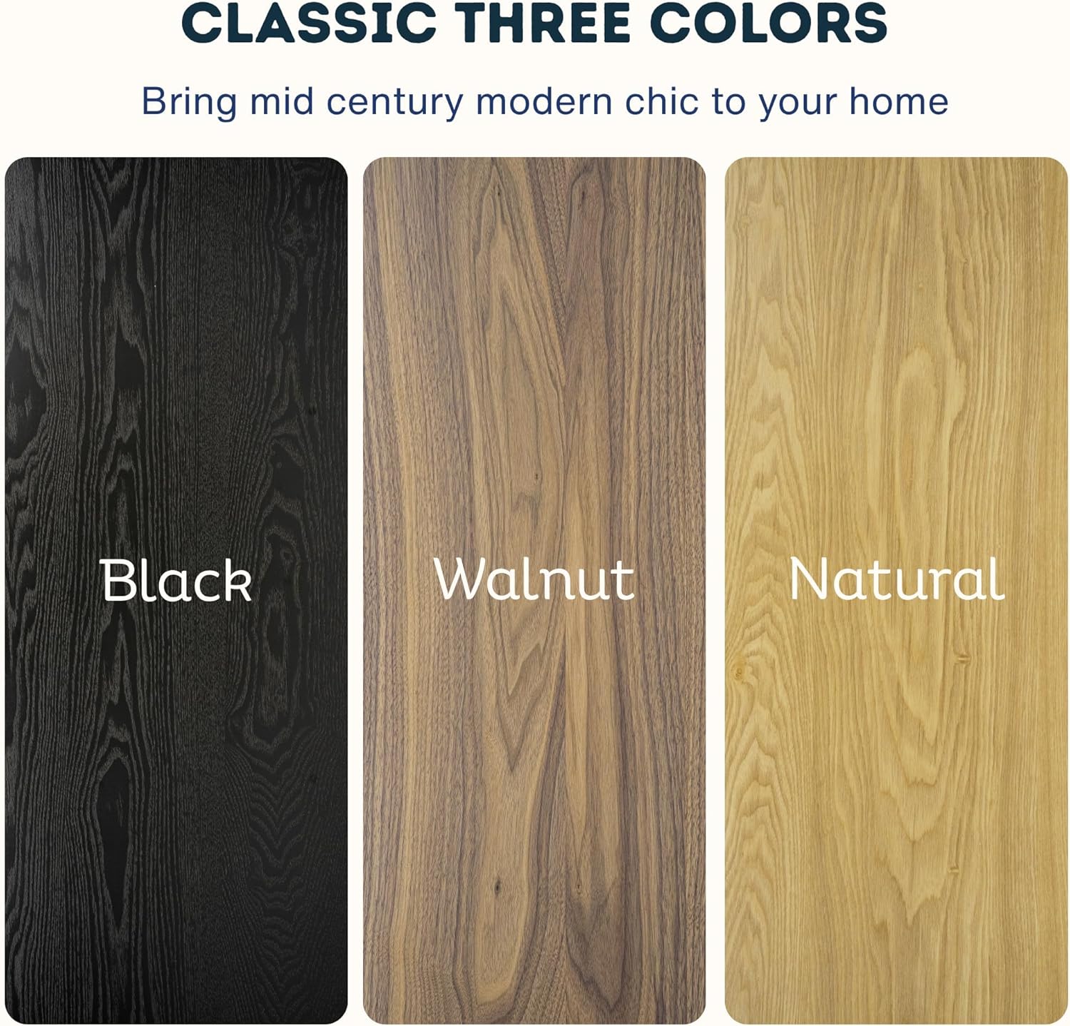 Solid Wood Dining Table for 4-6, 63 Inch Mid Century Modern Rectangular Kitchen Table with Gold Ring Decoration, Farmhouse Dinner Table for Dining Room/Home Office/Restaurant, Walnut