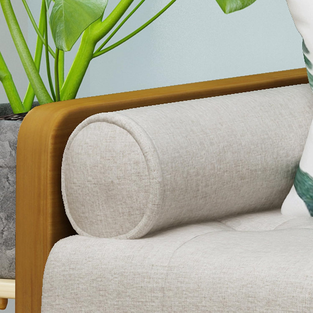 Christopher Knight Home Aidan Mid Century Modern Tufted Fabric Sofa, Beige